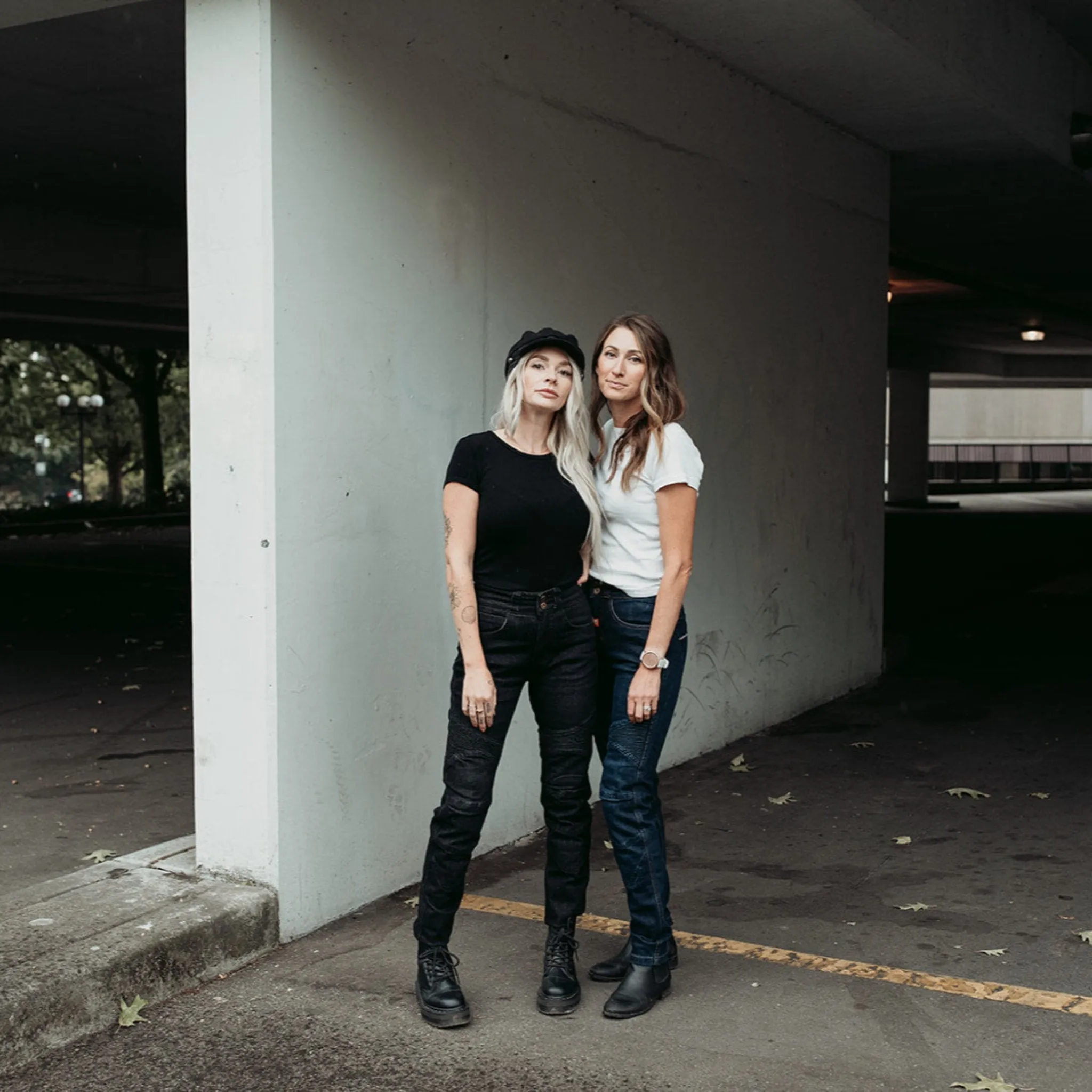 ELLIE - Lady Motorcycle Jeans - Black