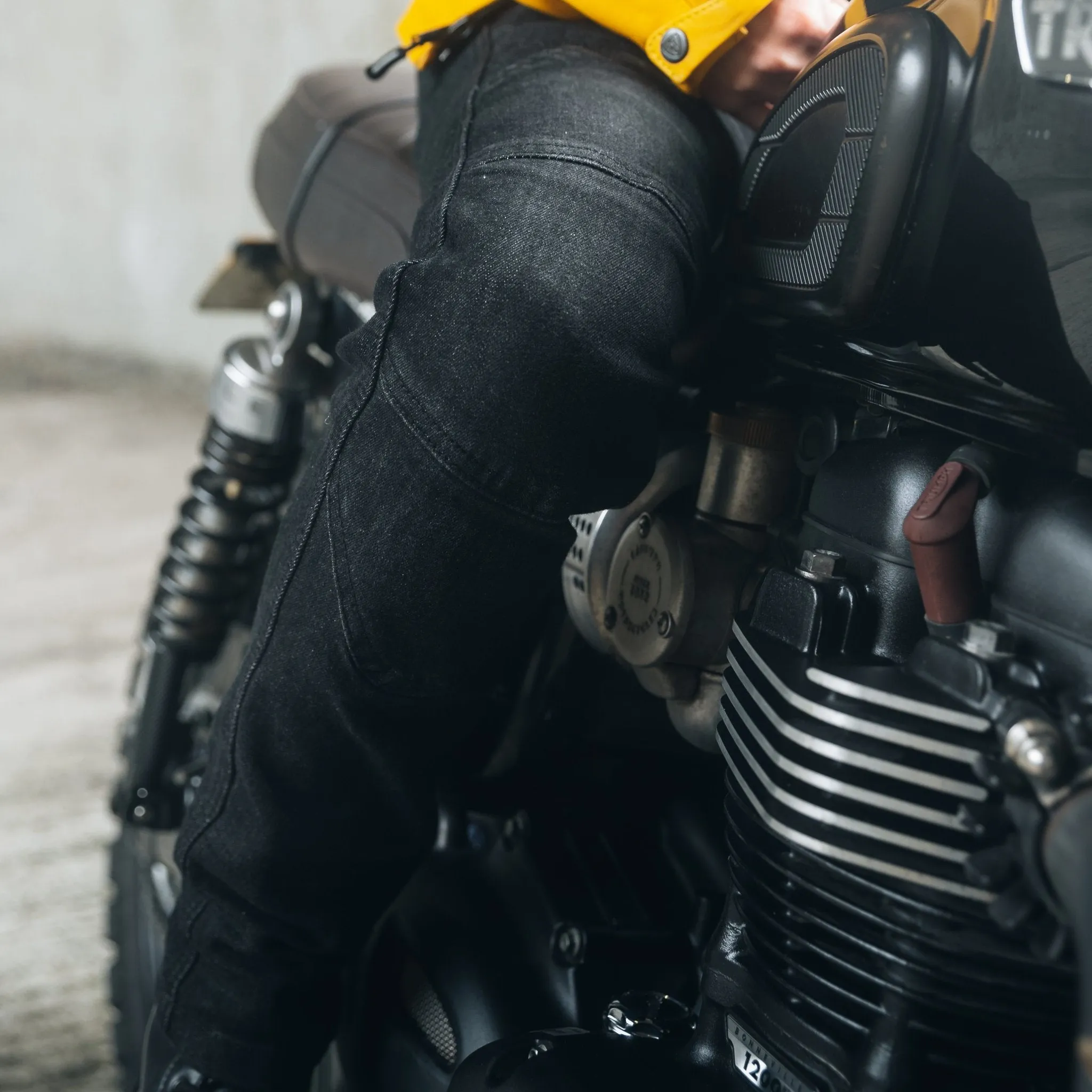 ELLIE - Lady Motorcycle Jeans - Black