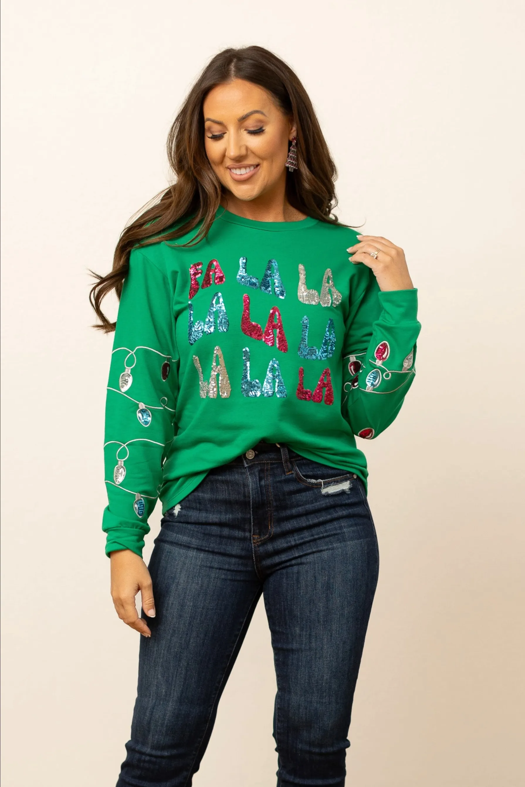 Fa La La Sequins Sweater