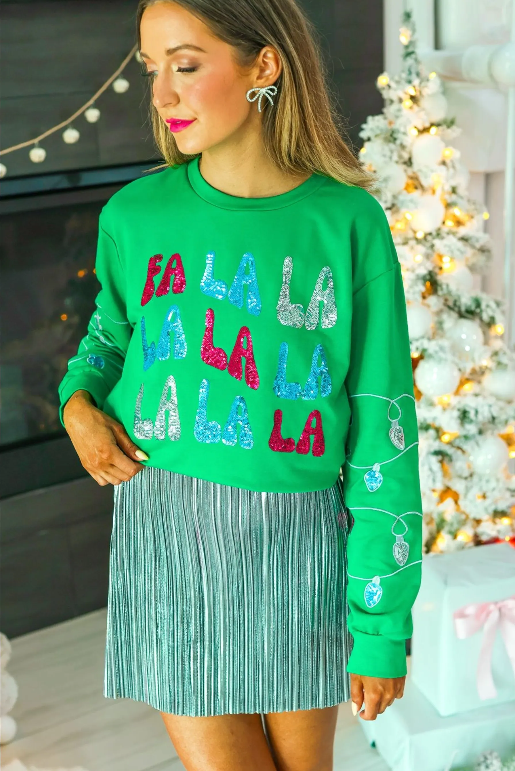 Fa La La Sequins Sweater