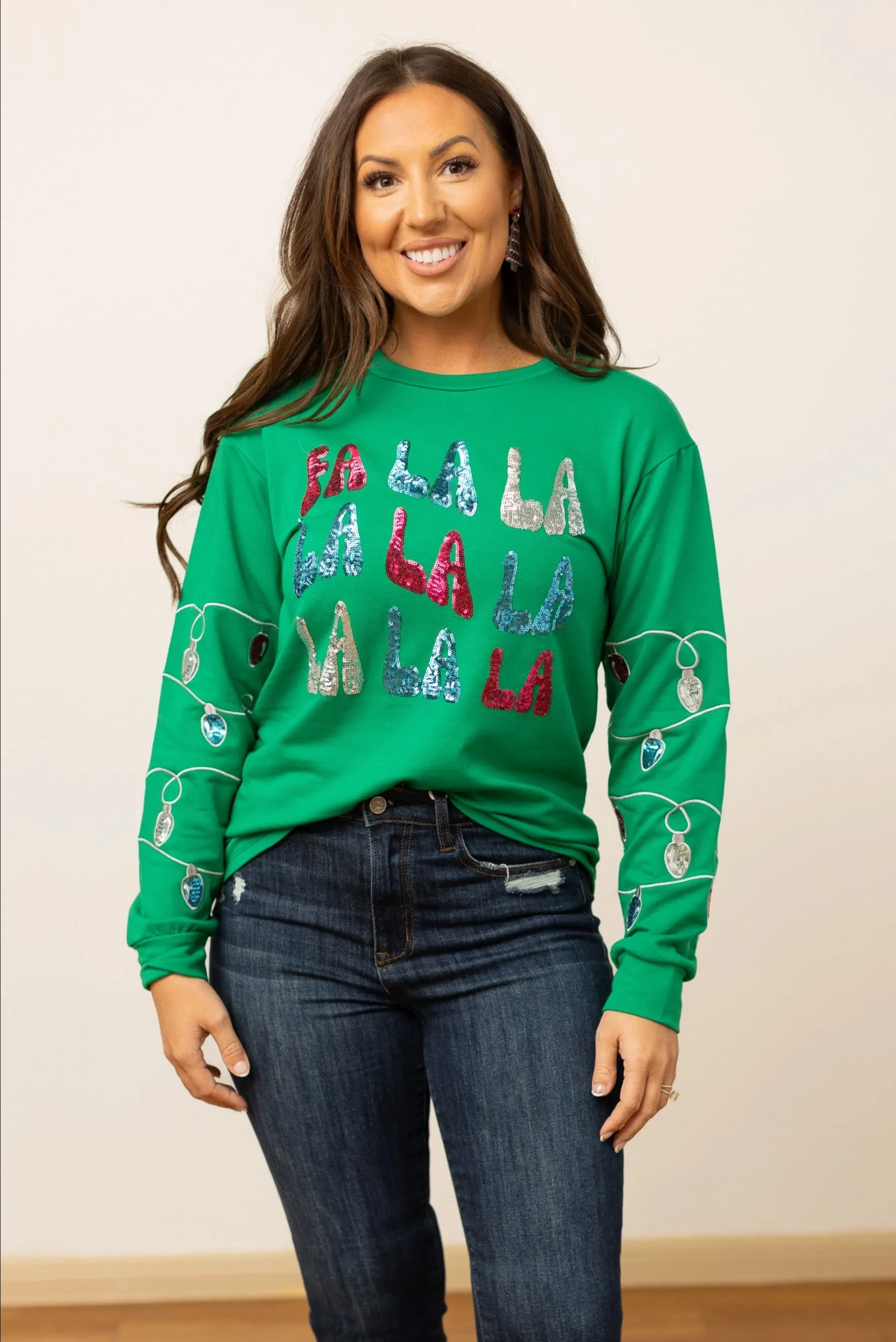 Fa La La Sequins Sweater
