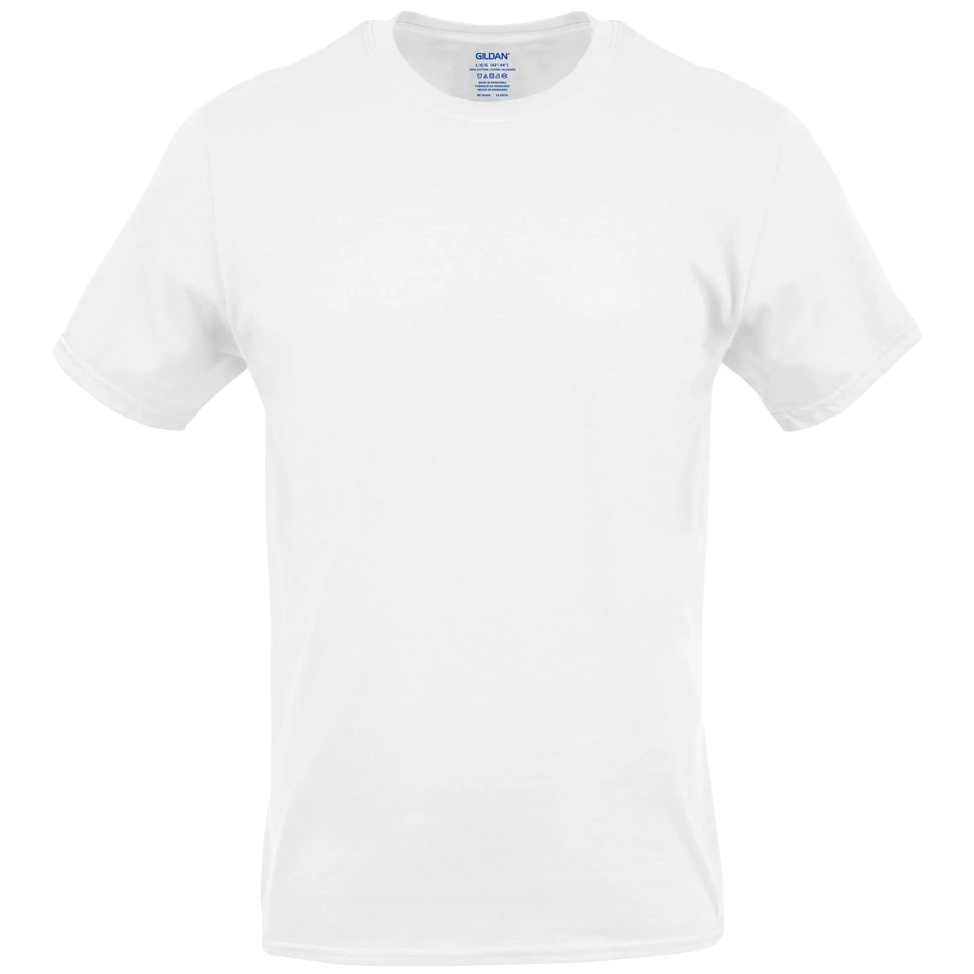 Gildan Men's Crew T-Shirts, Multipack, Style G1100, White (6-Pack), Large