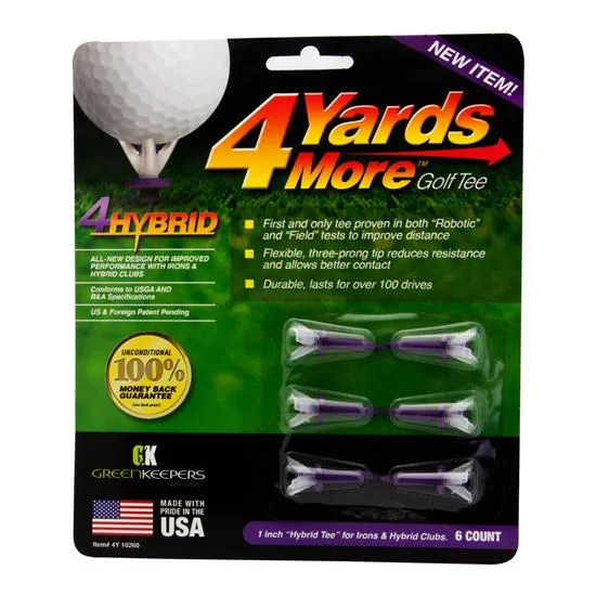 Greenkeepers 4 Yards More Plastic Golf Tees