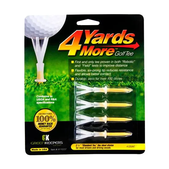 Greenkeepers 4 Yards More Plastic Golf Tees