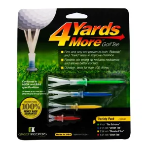 Greenkeepers 4 Yards More Plastic Golf Tees