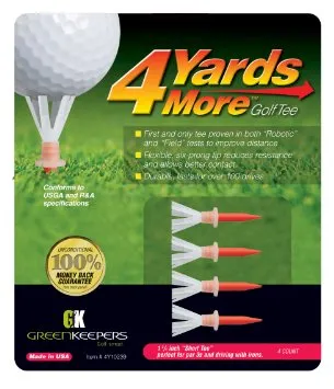 Greenkeepers 4 Yards More Plastic Golf Tees