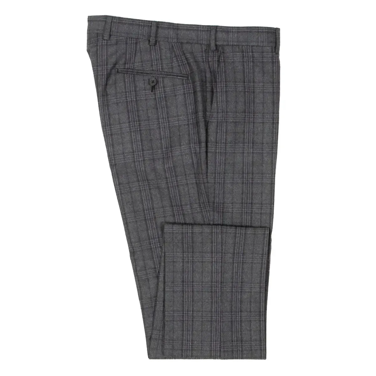 Grey and Purple Check Virgin Wool Suit
