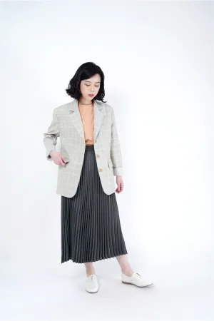 Grey checked blazer