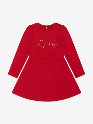 Guess Girls Punto Milano Dress in Red