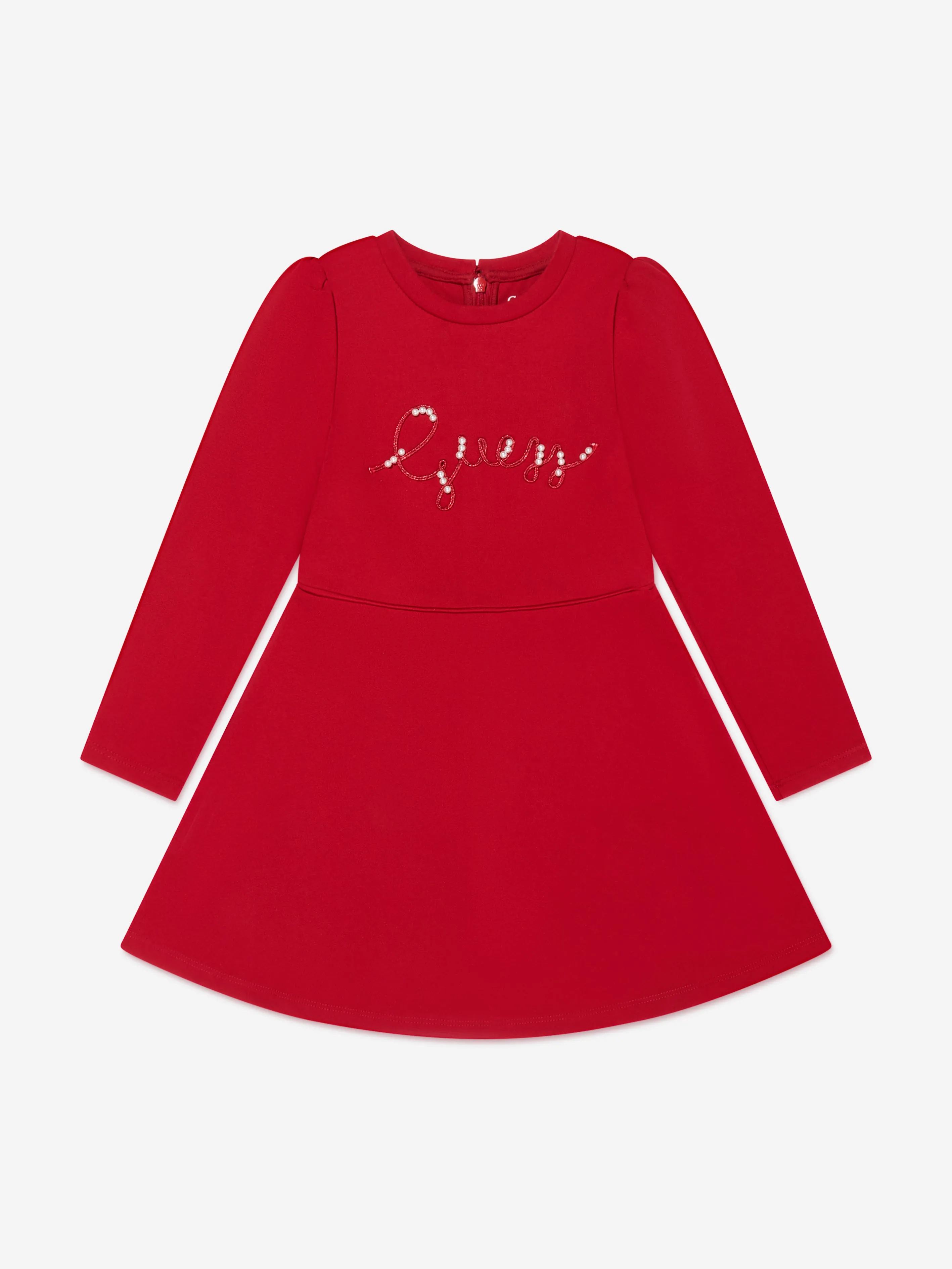 Guess Girls Punto Milano Dress in Red