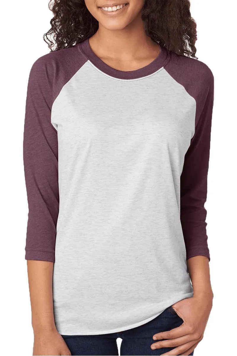 Happy Halloween Jack-O-Leopard Tri-Blend Unisex 3/4 Raglan