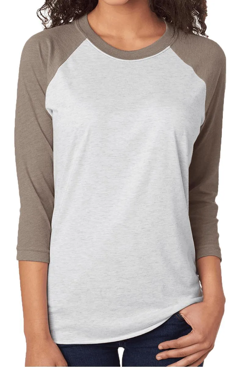 Happy Halloween Jack-O-Leopard Tri-Blend Unisex 3/4 Raglan