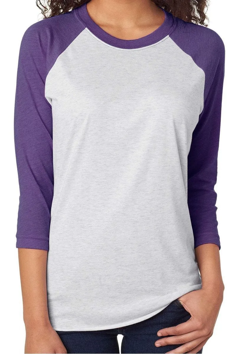 Happy Halloween Jack-O-Leopard Tri-Blend Unisex 3/4 Raglan