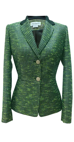 Henley Jacket JKT170B Green/Silver Metallic Tweed