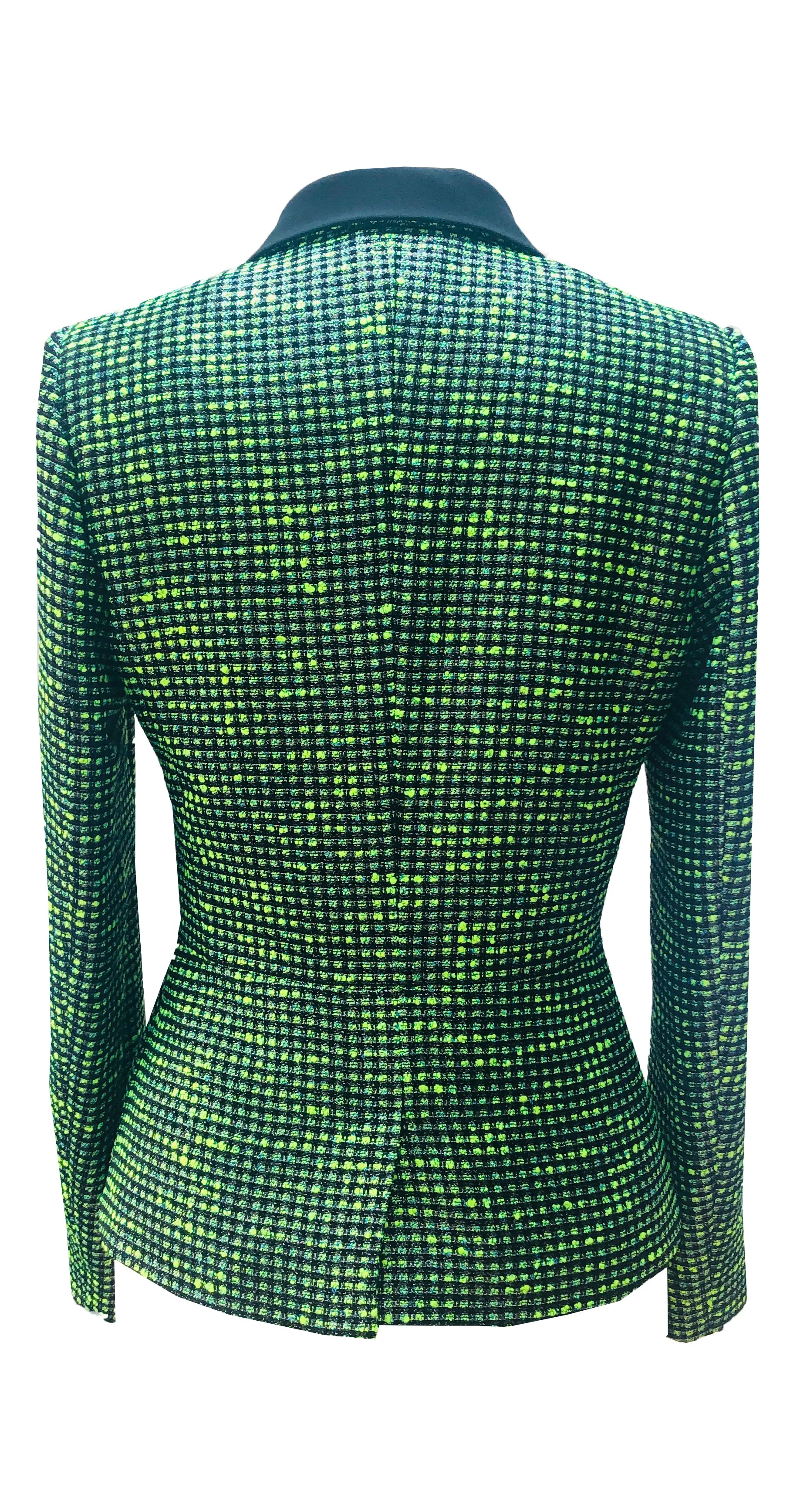 Henley Jacket JKT170B Green/Silver Metallic Tweed
