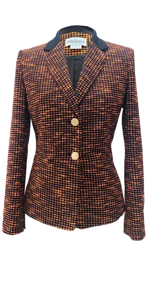 Henley Jacket JKT170B Orange Metallic Tweed