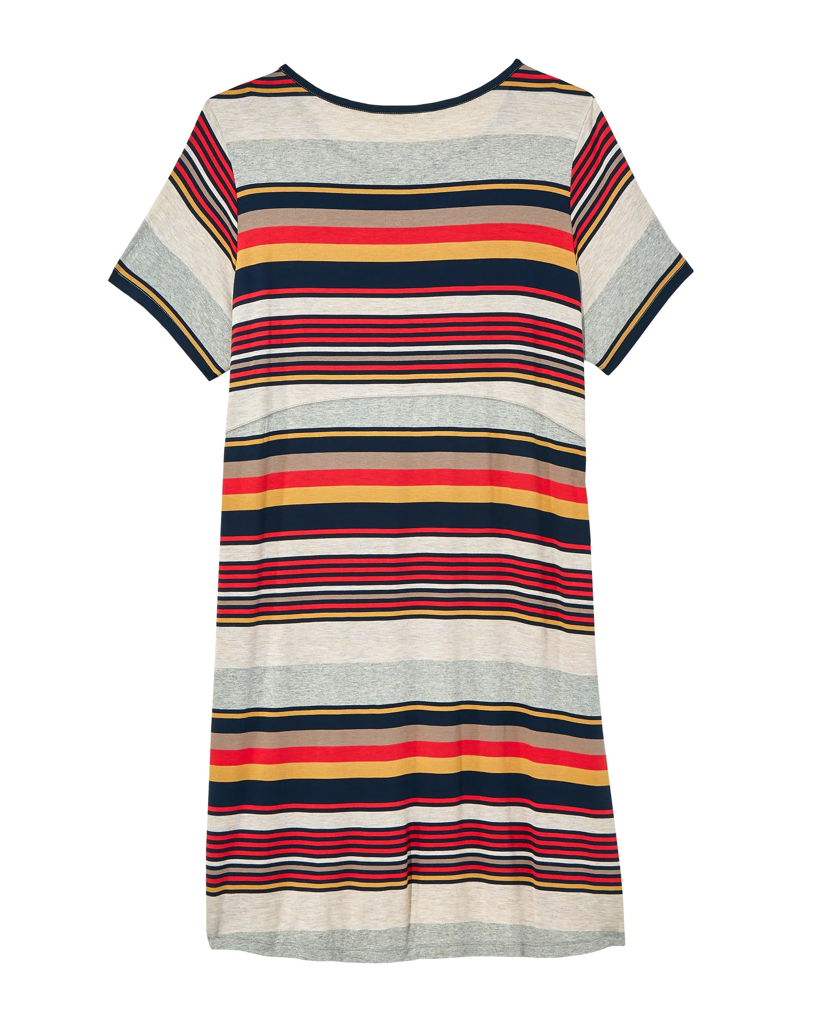 Hennepin Scoop Neck Dress | Ivory / Red