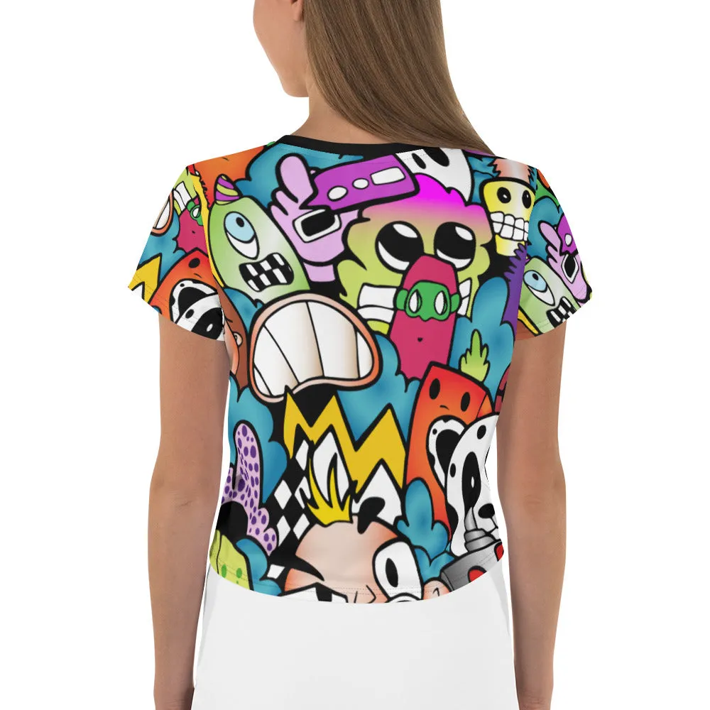 In The jungle - All-Over Print Crop Tee