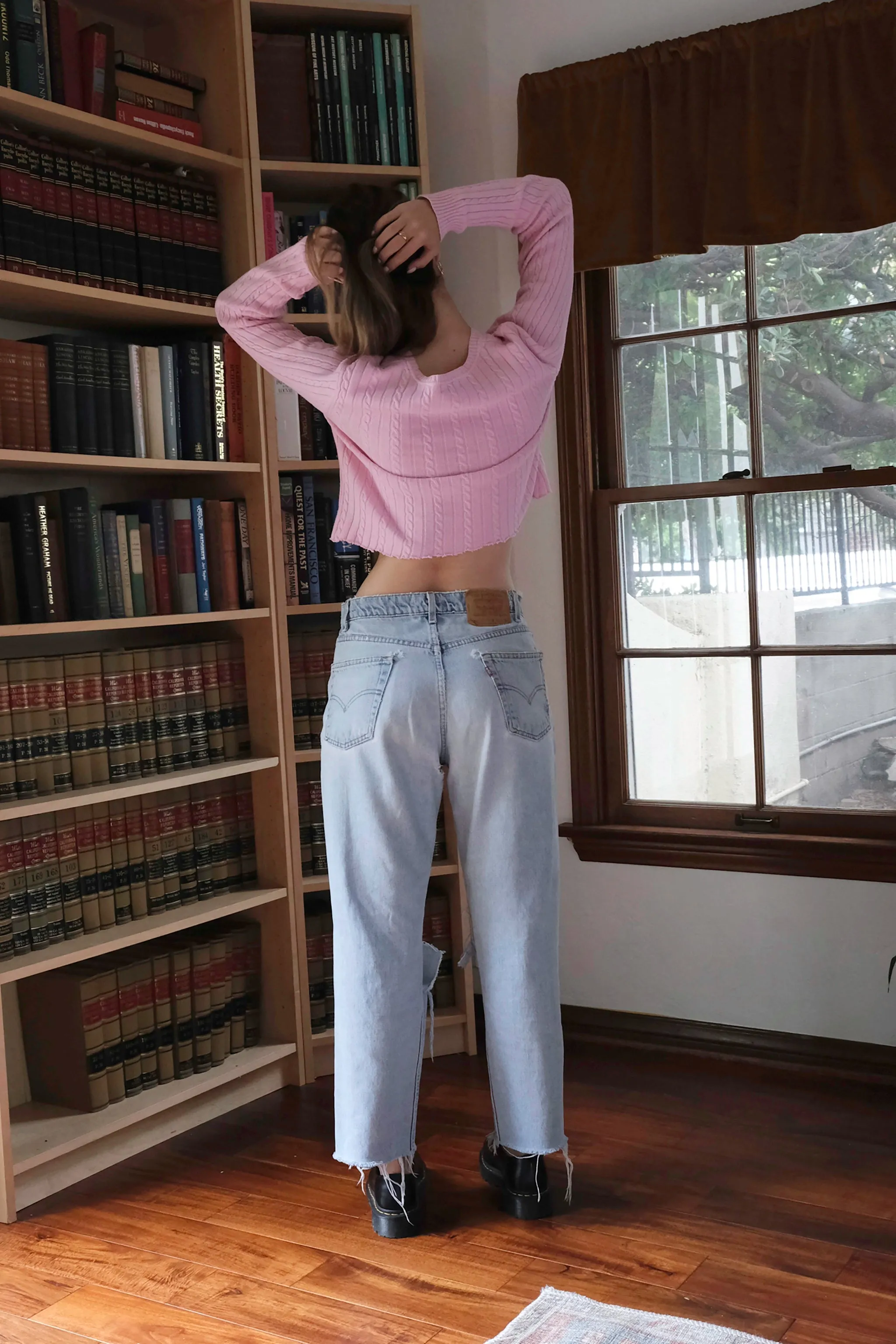 IZOD Bubblegum Pink Cable Knit Cropped Sweater US 4/6, 90’s Y2K Barbie