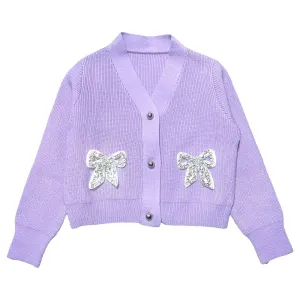 JOELLE BOW CARDIGAN
