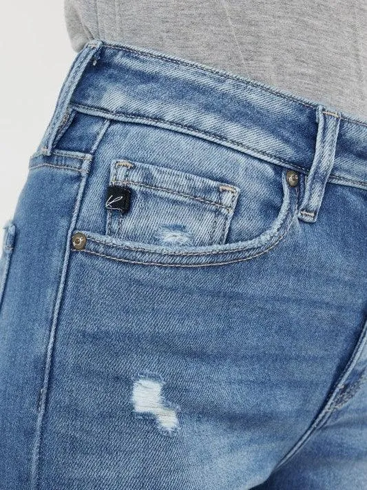 Kancan USA Fashionably Distressed High-Rise Skinny Jeans