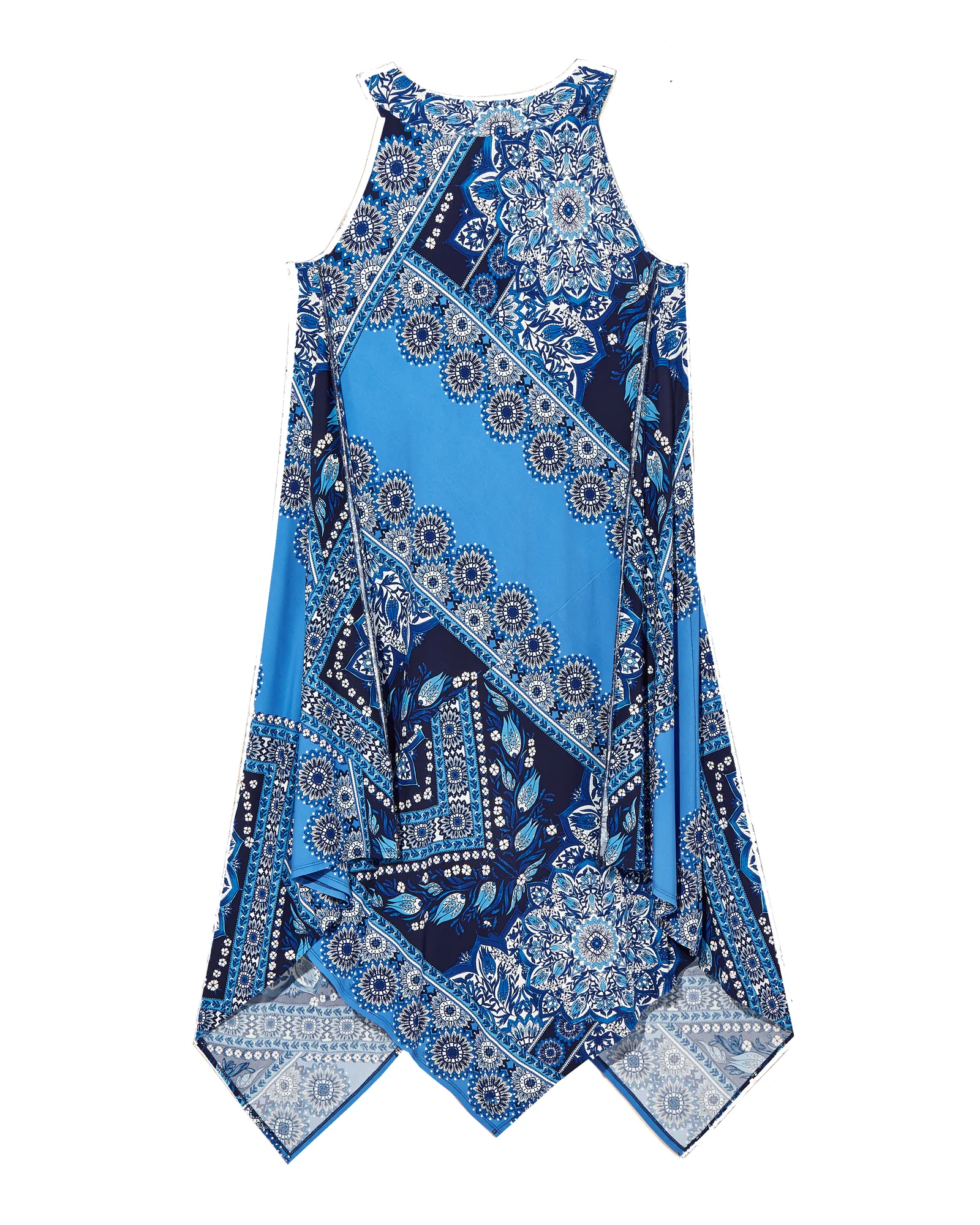 Keene Sharkbite Hem Dress | Royal Blue / Navy