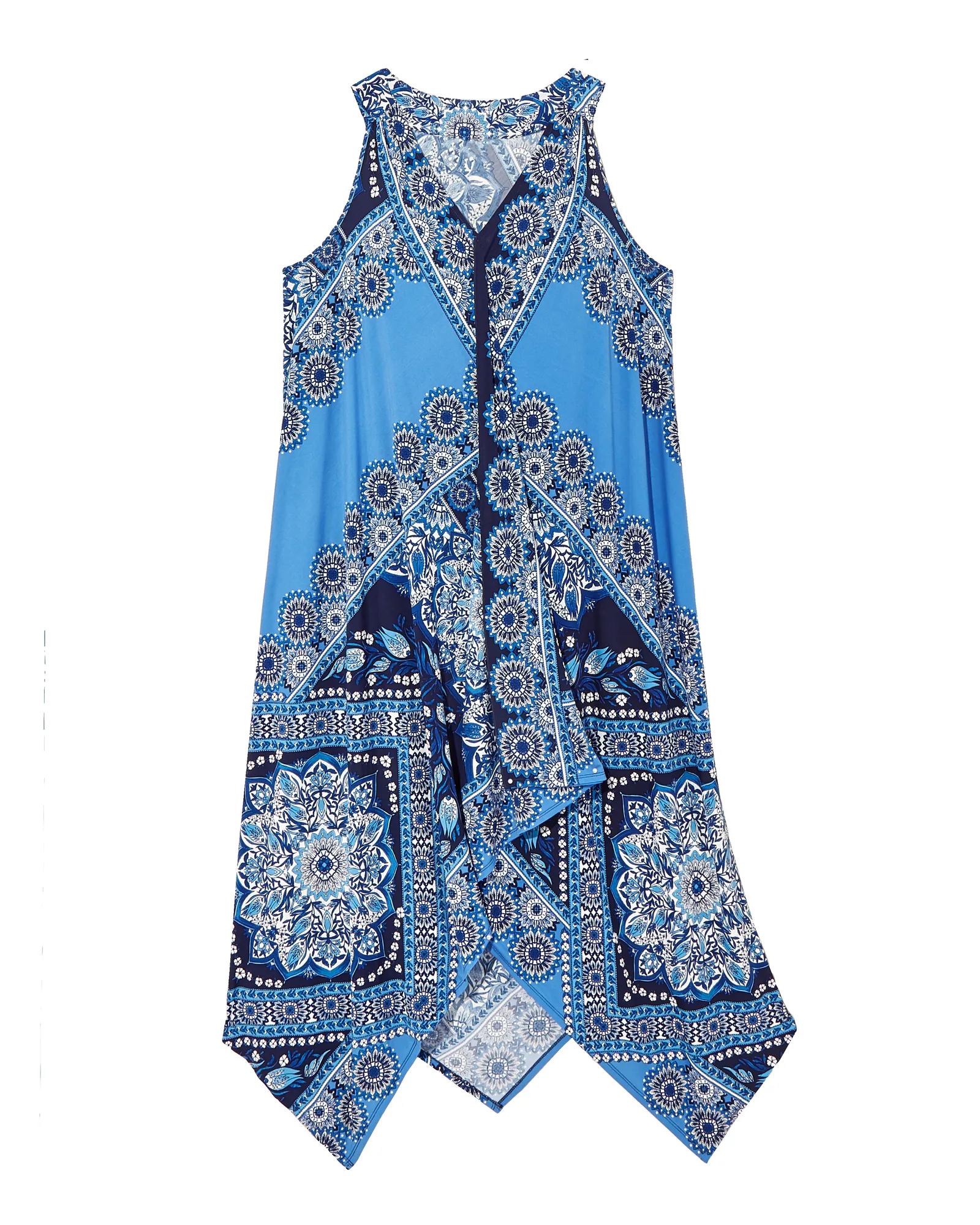 Keene Sharkbite Hem Dress | Royal Blue / Navy