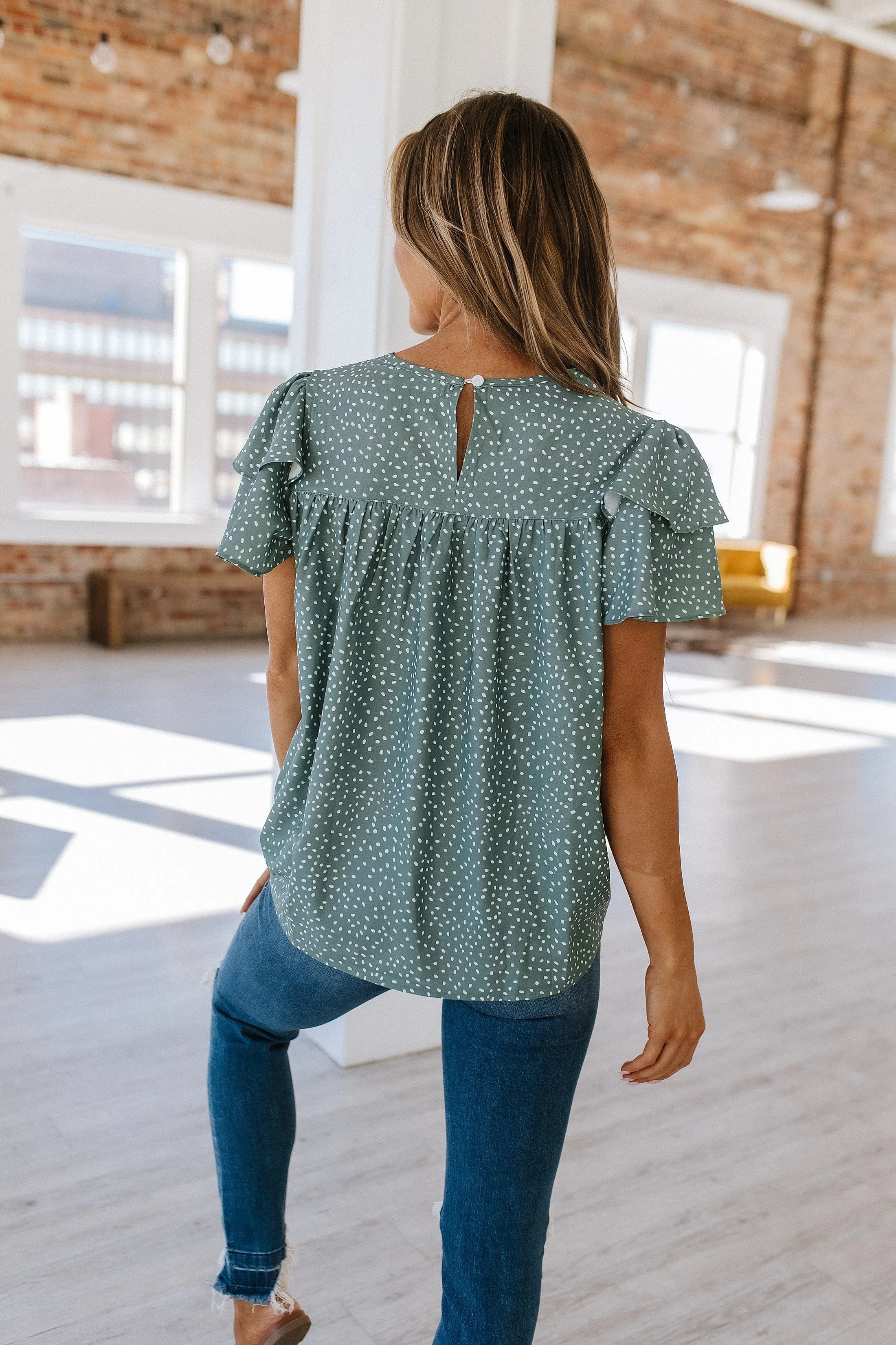 Laurel Pleated Ruffle Blouse | S-XL | PRE ORDER