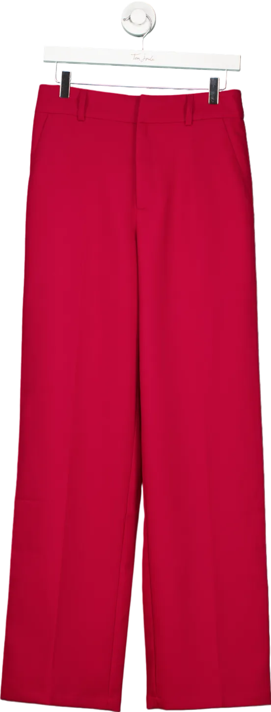 Love & Roses Red Wide Leg Trousers UK 10