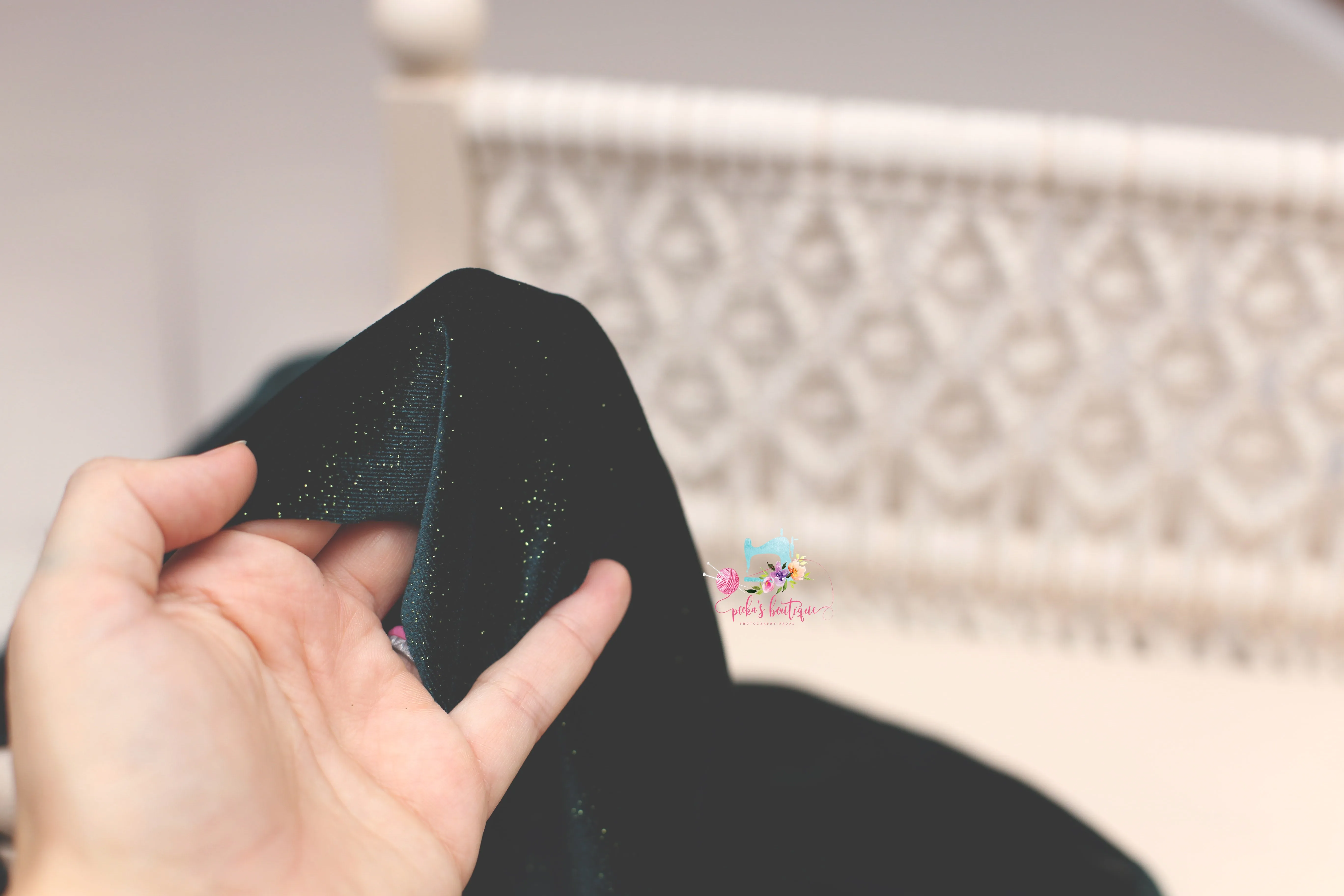 MADE TO ORDER- REVERSIBLE 2 Color- Glitter Velvet- NB Mattress COVER