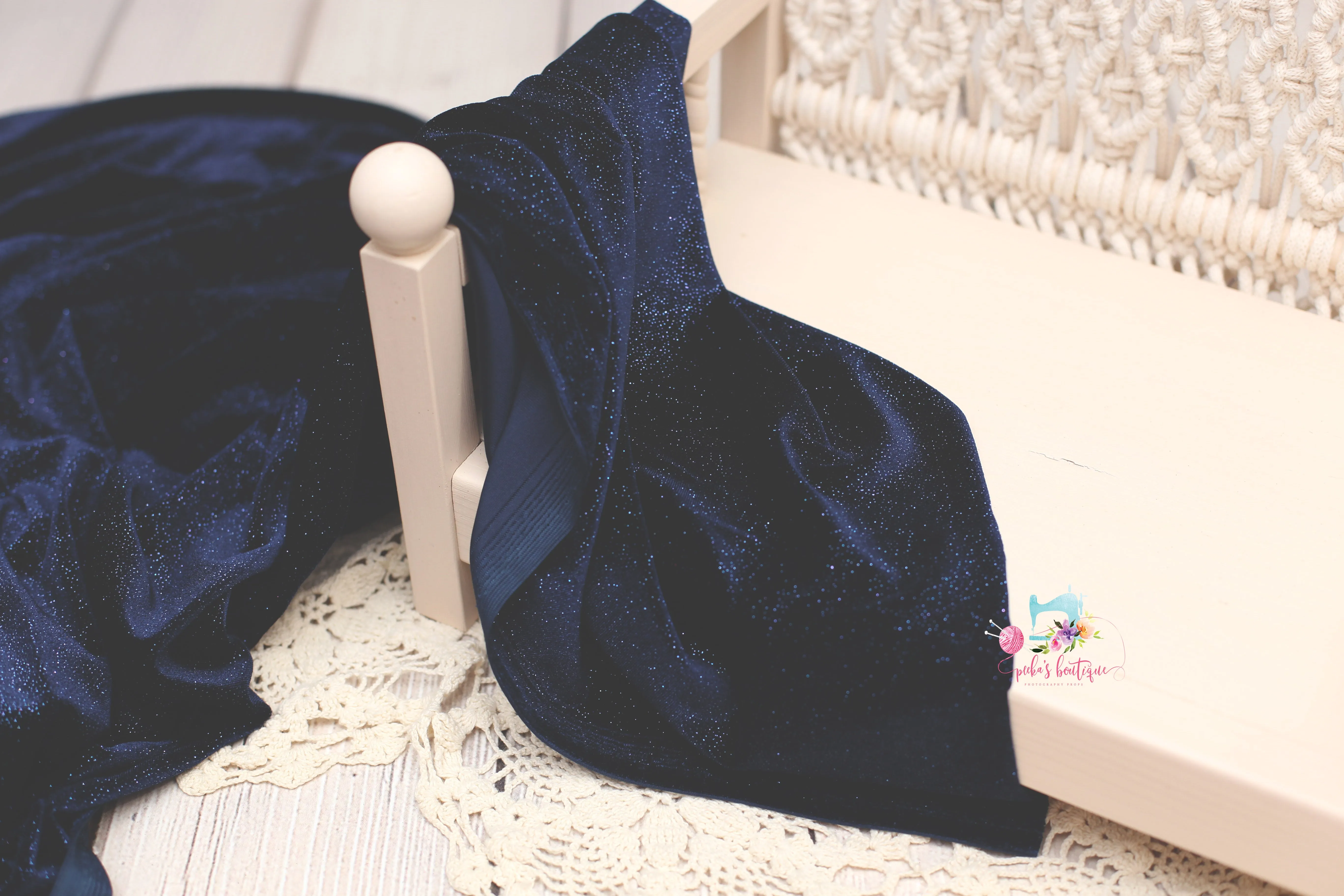 MADE TO ORDER- REVERSIBLE 2 Color- Glitter Velvet- NB Mattress COVER