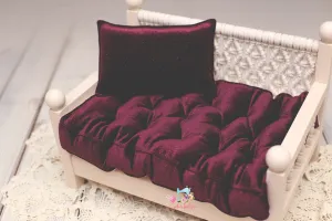 MADE TO ORDER- REVERSIBLE 2 Color- Glitter Velvet- NB Mattress