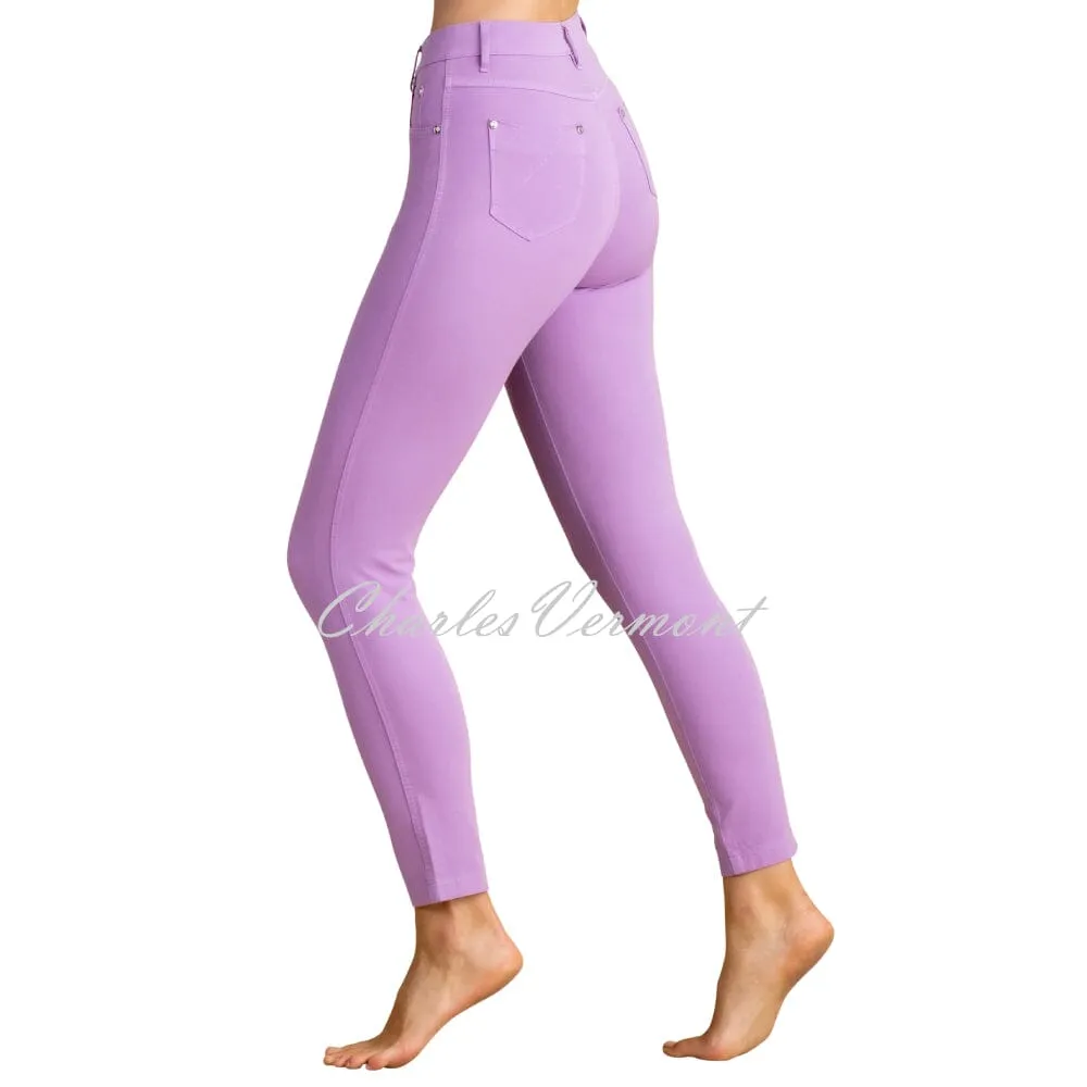 Marble 7/8th Ankle Grazer Slim Leg Jean - Style 2400-197 (Lavender)