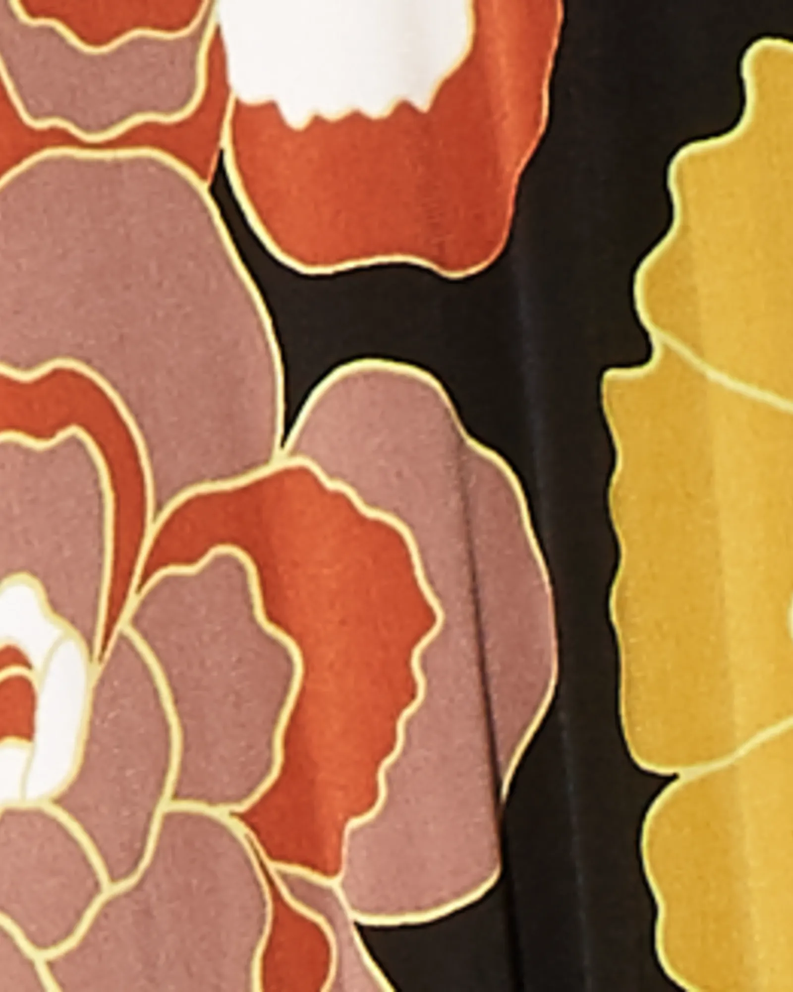 Mariosousa Short Kimono Sleeve Maxi Dress | Black / Gold