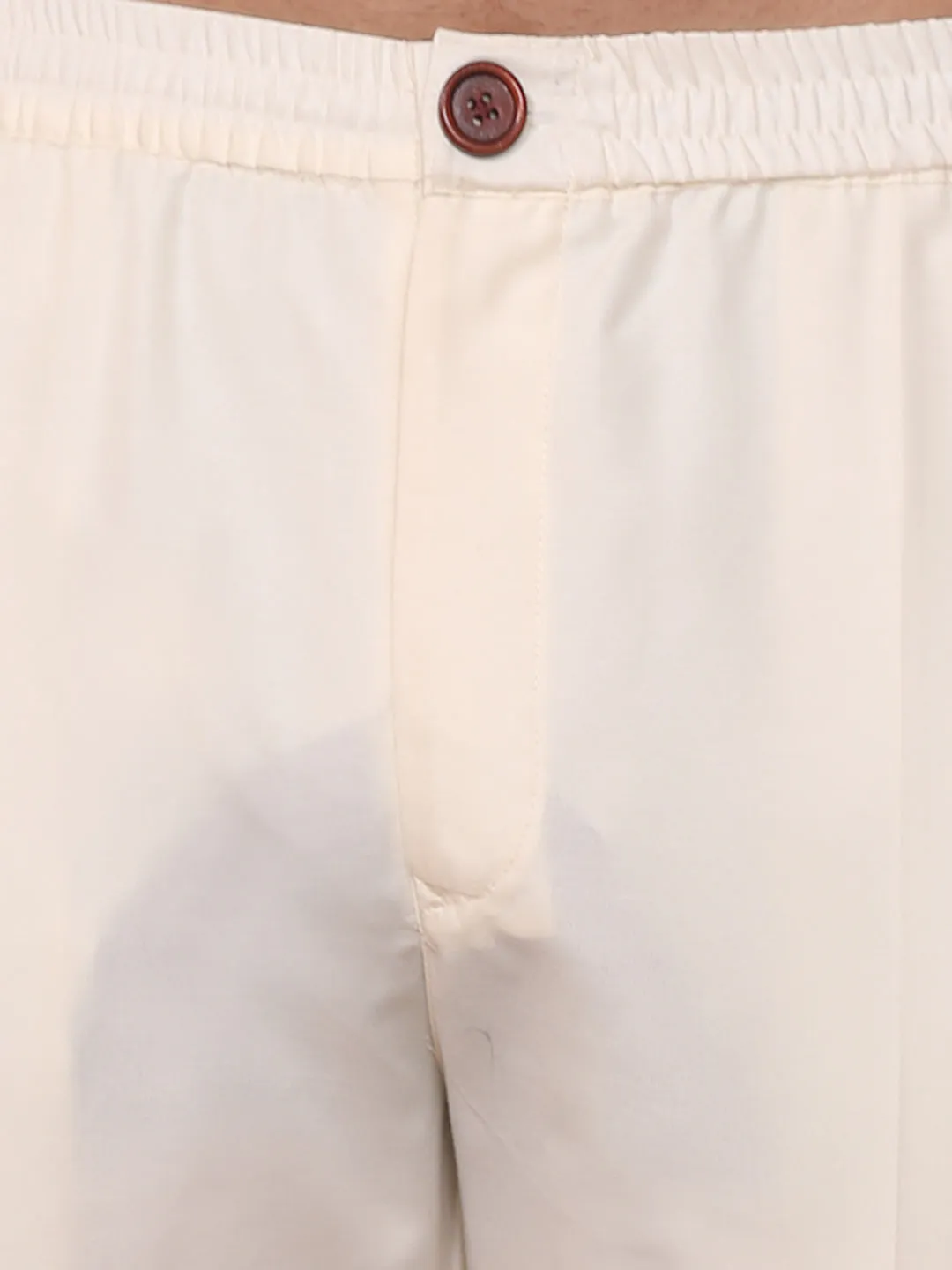 Men's Peach Kurta Trousers Set