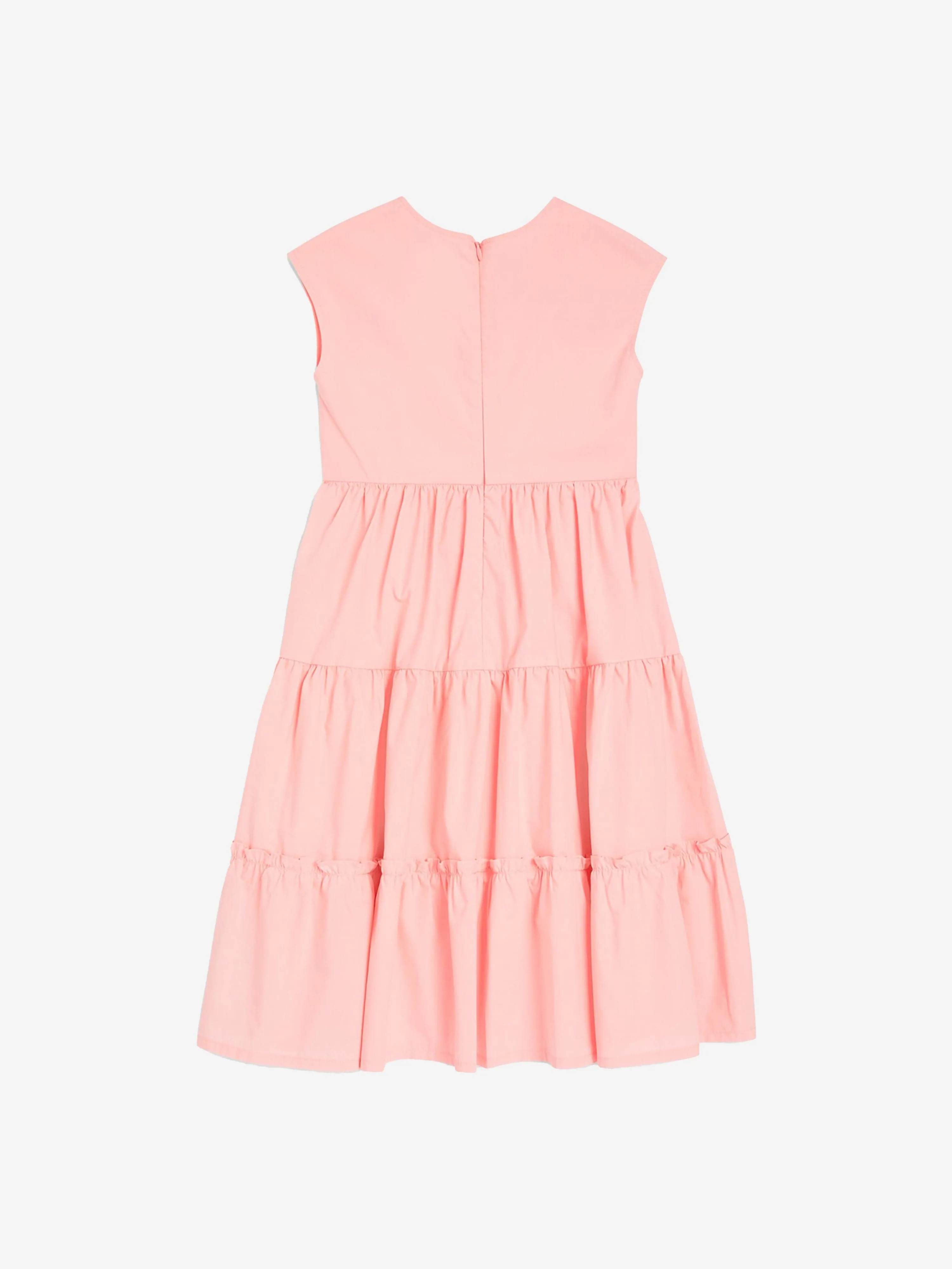 Moschino Girls Cotton Midi Dress in Pink