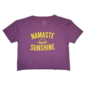 NAMASTE SUNSHINE CROP TOP - BERRY
