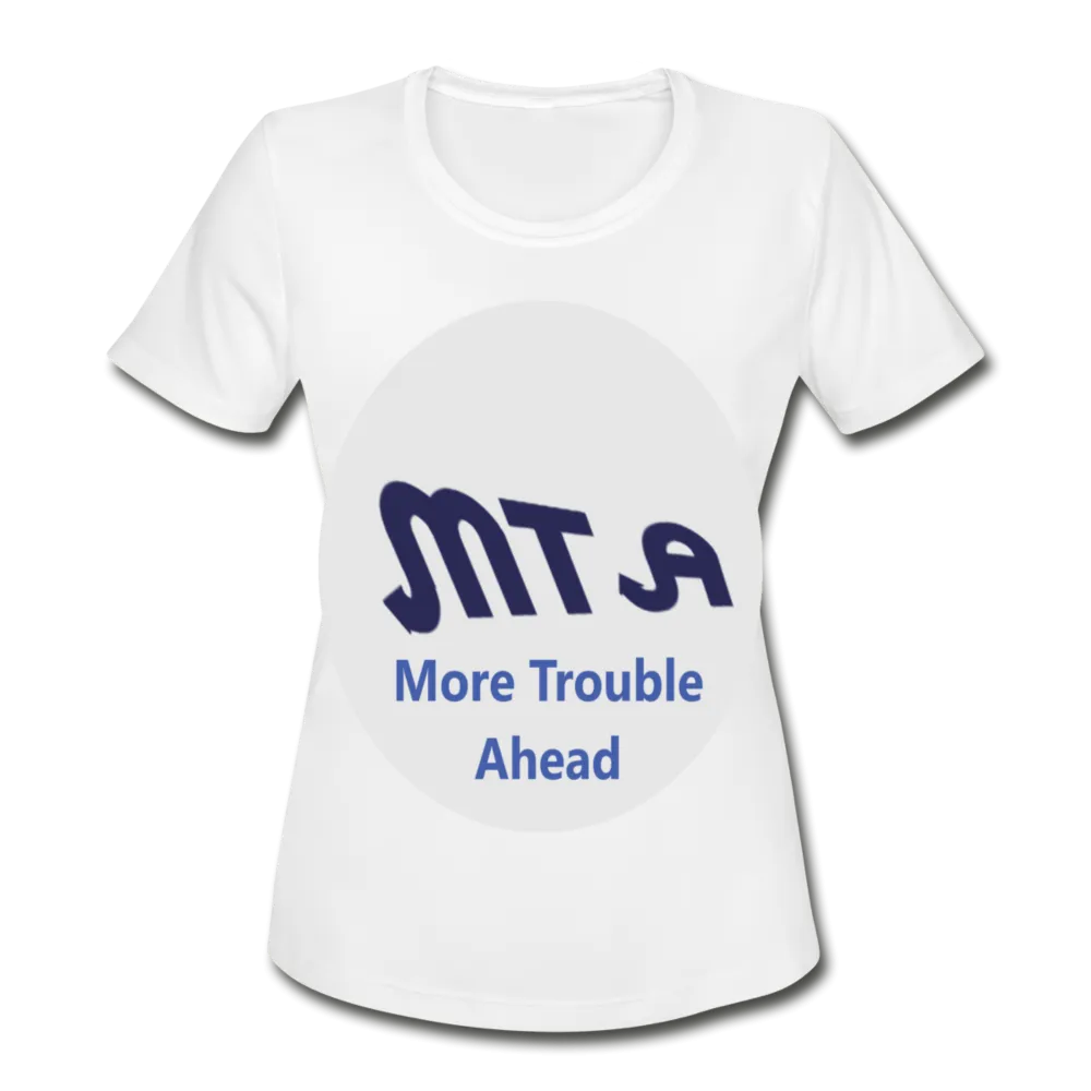 New York City Subway train funny Logo parody Women's Moisture Wicking Performance T-Shirt