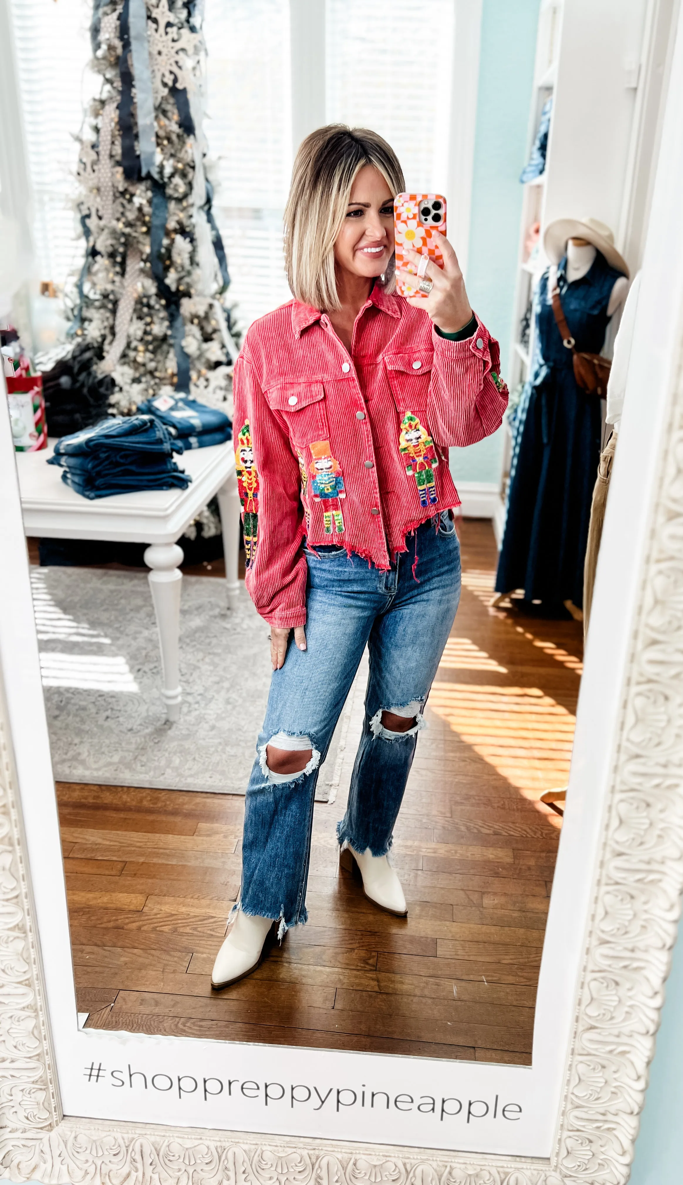 Nutcracker Christmas Corduroy Jacket