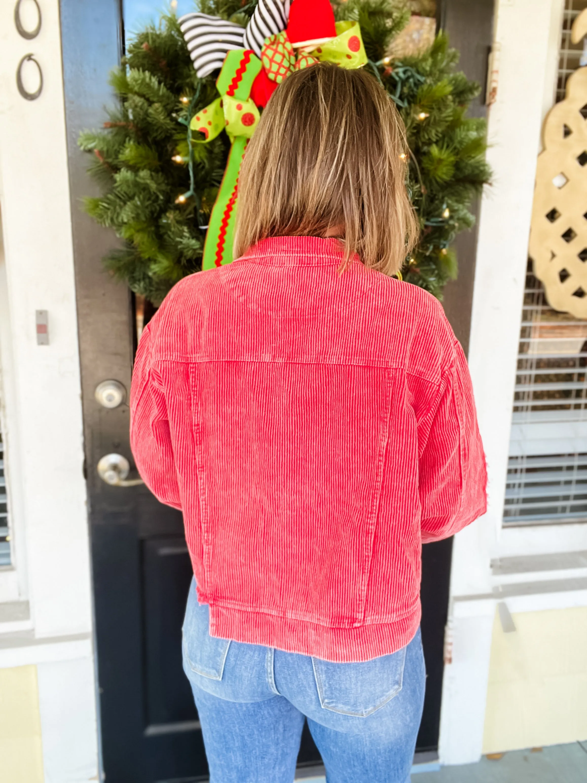 Nutcracker Christmas Corduroy Jacket