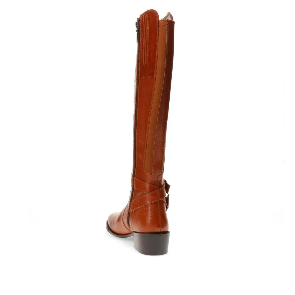 Phoebe L Calf Leather Knee Boots / 326 207