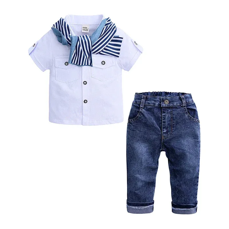 "Keith" Boys Trendy Jean 3 PC Set