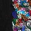 Rainbow Sequin Sleeve Sweater
