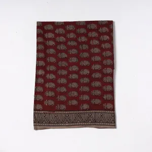 Red - Bagh Block Printed Cotton Precut Fabric (0.8 meter) 67