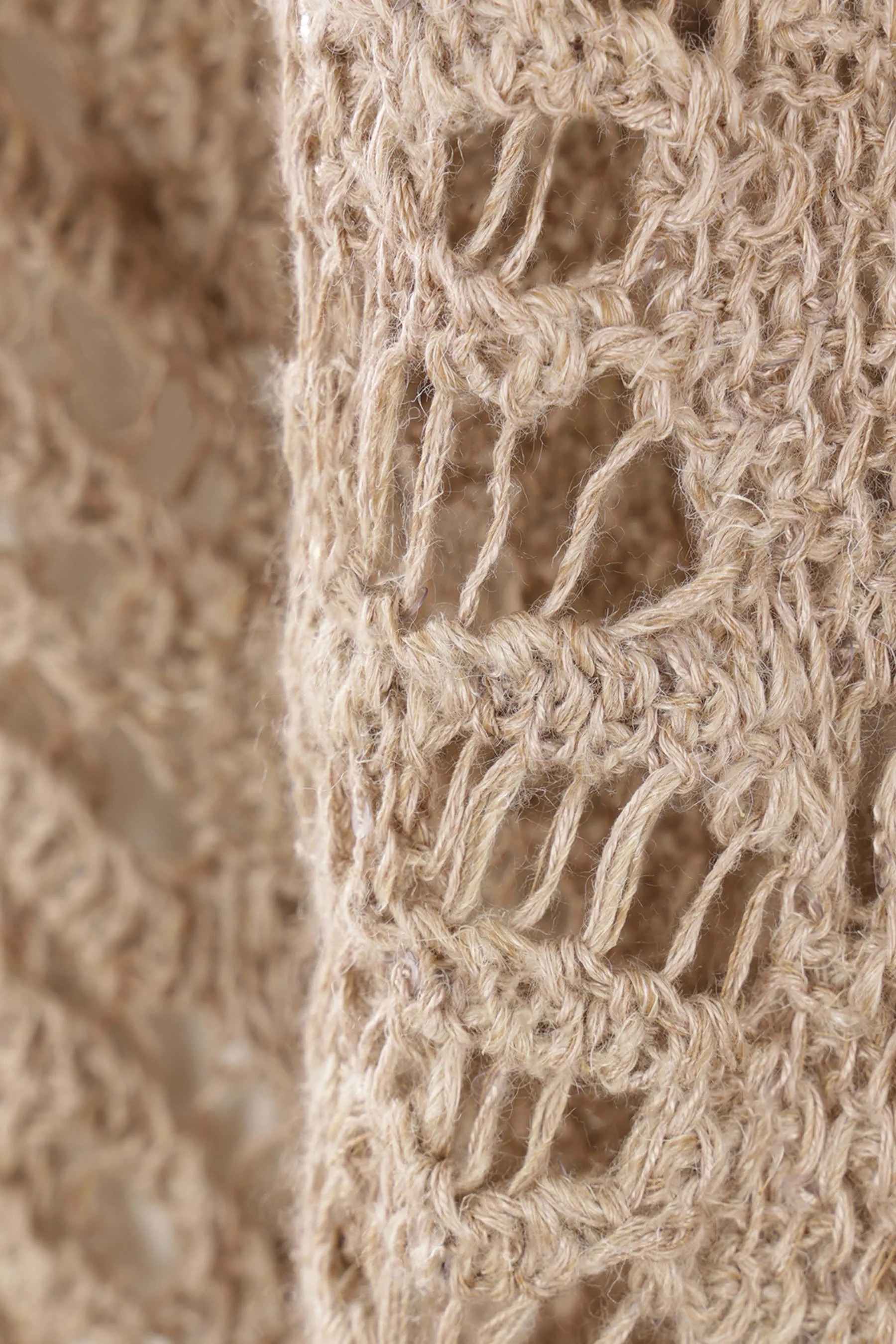 Sequin Linen Cardigan