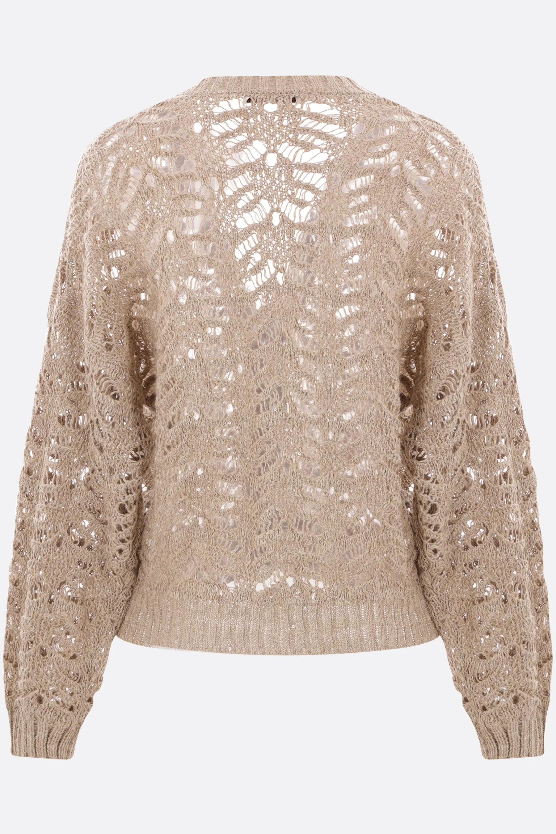 Sequin Linen Cardigan