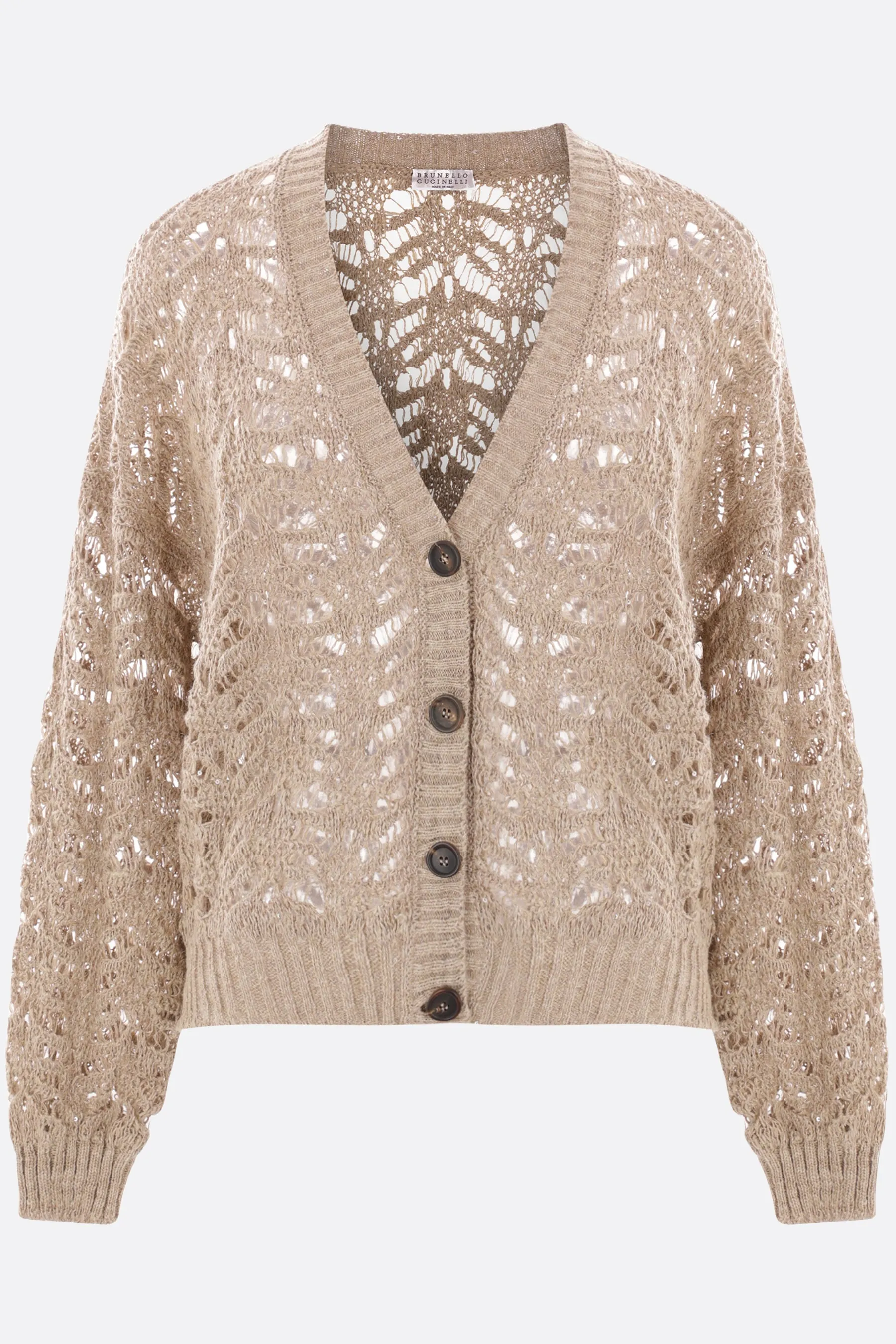 Sequin Linen Cardigan