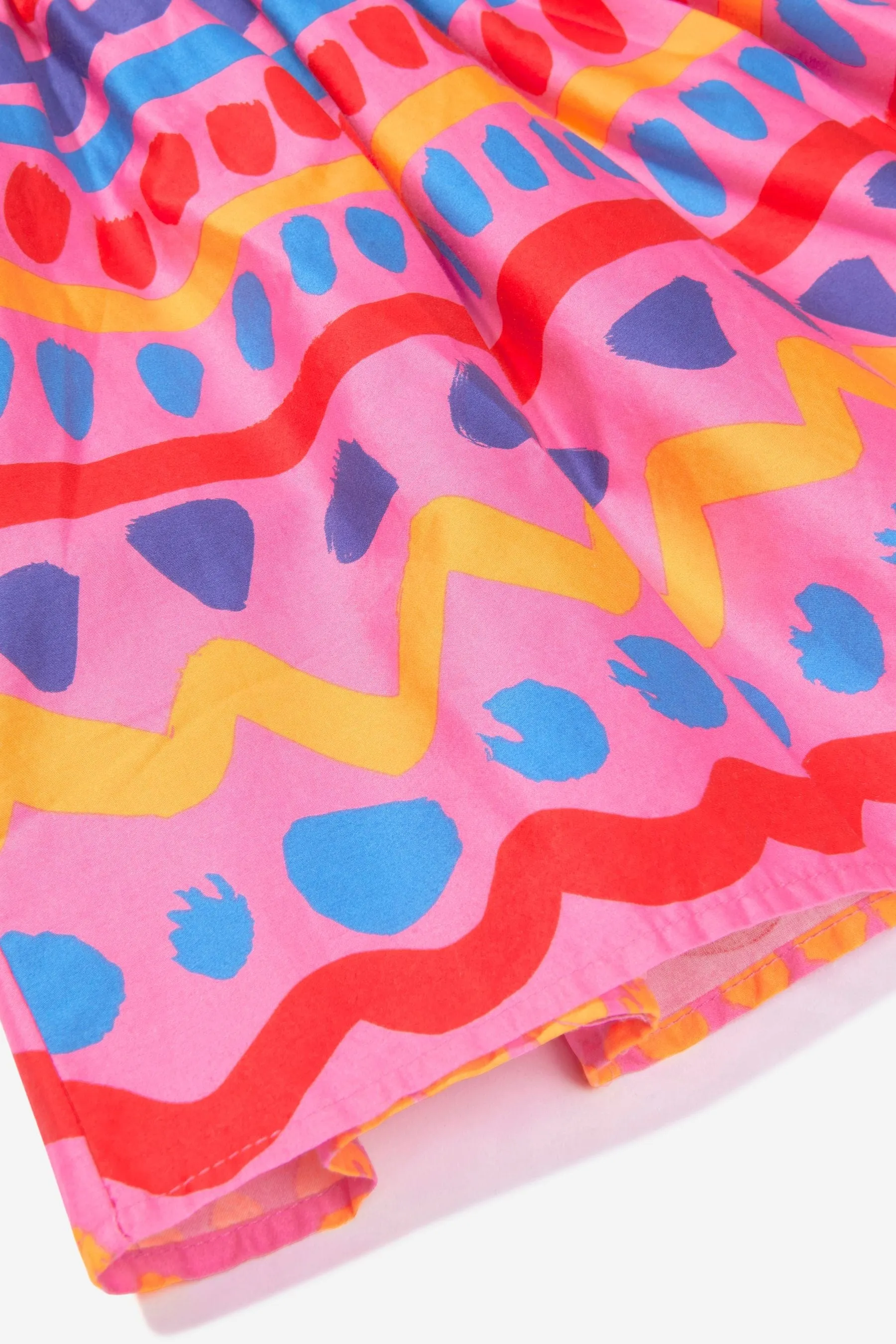 Stella McCartney Girls Cotton Satin Patterned Dress