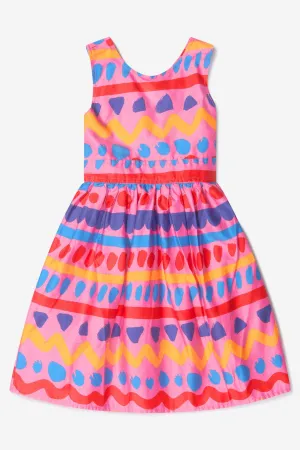 Stella McCartney Girls Cotton Satin Patterned Dress