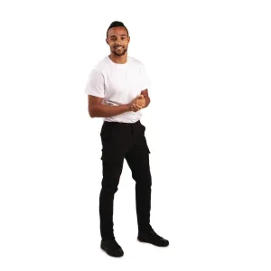 Stretch Slim Combat Trousers Black 34 - BB463-34